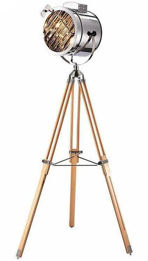 Iron Art Deco Tripod Floor Lamp