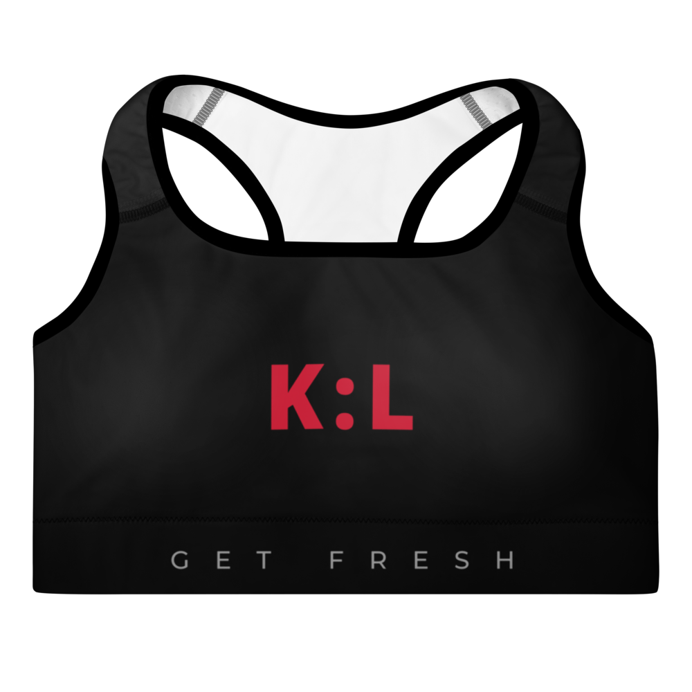 K:L 7.77 Onyx Padded Sports Bra