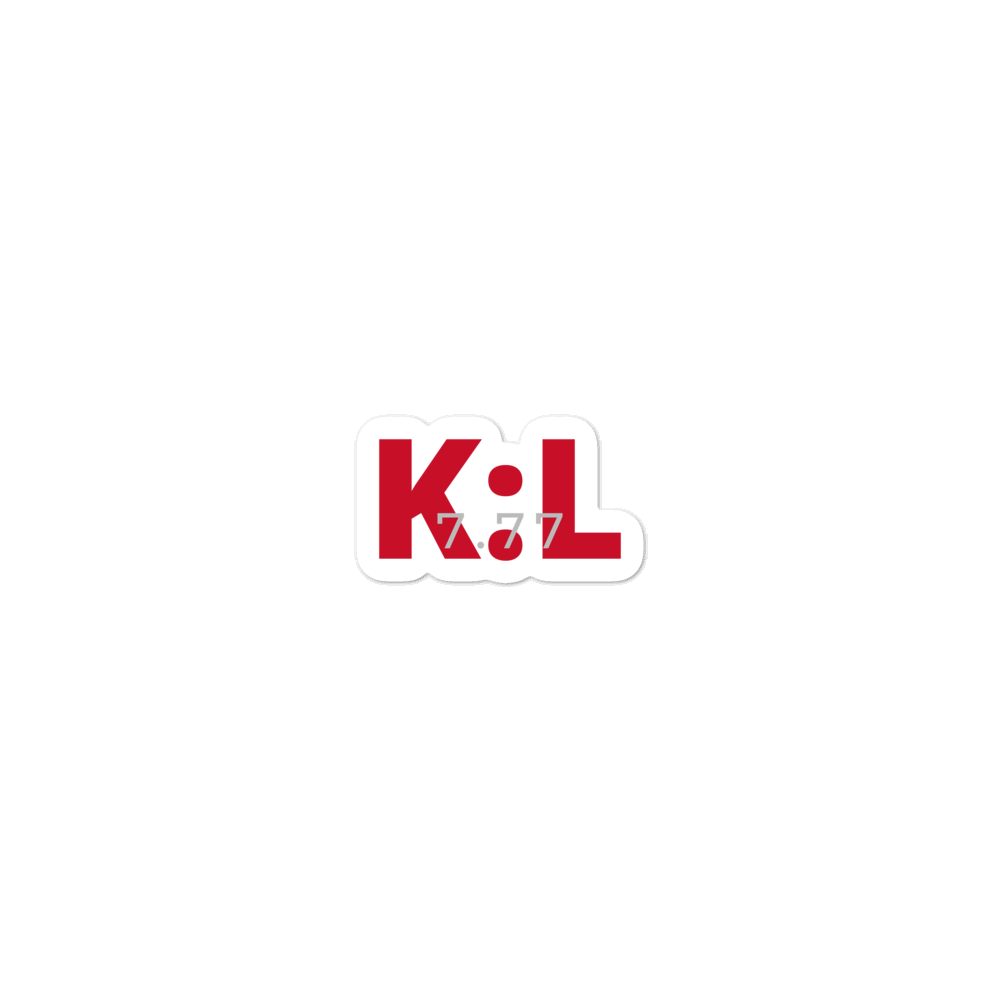 K:L 7.77 vinyl stickers