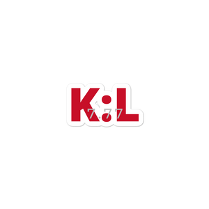 K:L 7.77 vinyl stickers