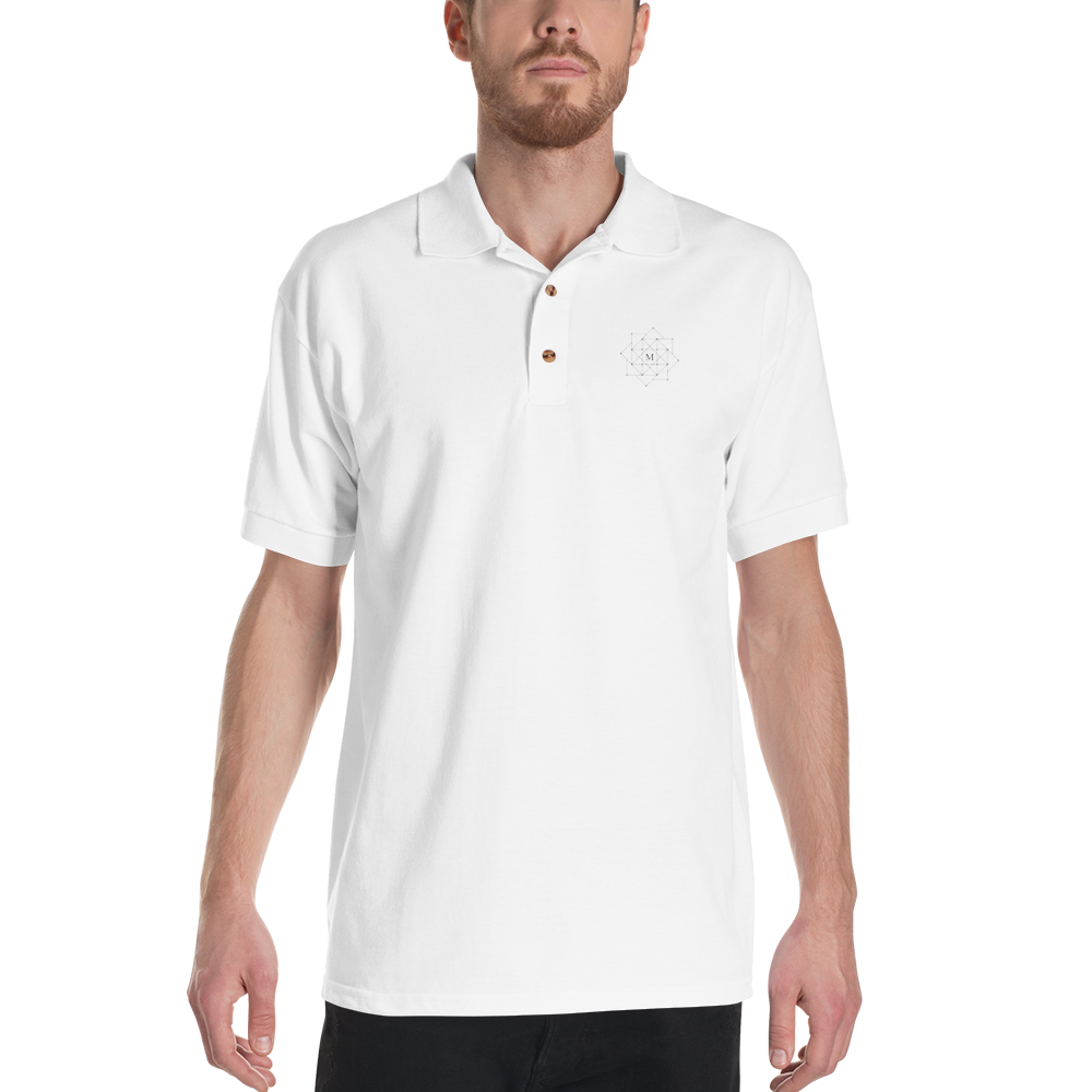 Man Mode Matrix Embroidered Polo