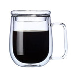 Glassware Range Hand blown Coffee Mug & Lid