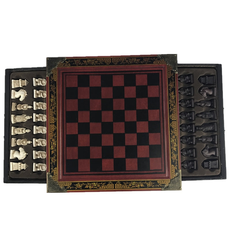 The Terracotta Vintage Chess Set