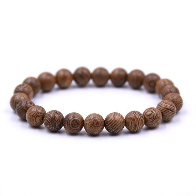 Vintage Wood Grain Prayer Beads