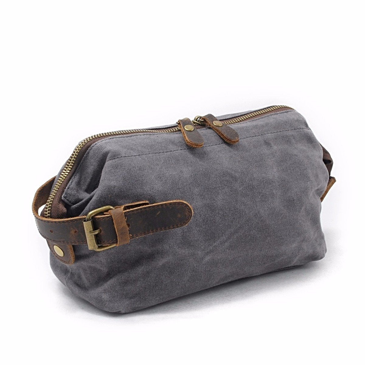 The Canvas & Leather Wash Bag