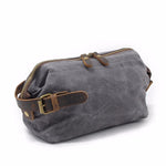 The Canvas & Leather Wash Bag