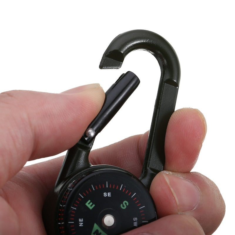 Pathfinder Key Ring Compass & Thermometer