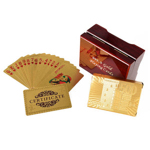 Authentically Certificated 24k Gold Plated Playing Cards