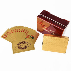 Authentically Certificated 24k Gold Plated Playing Cards