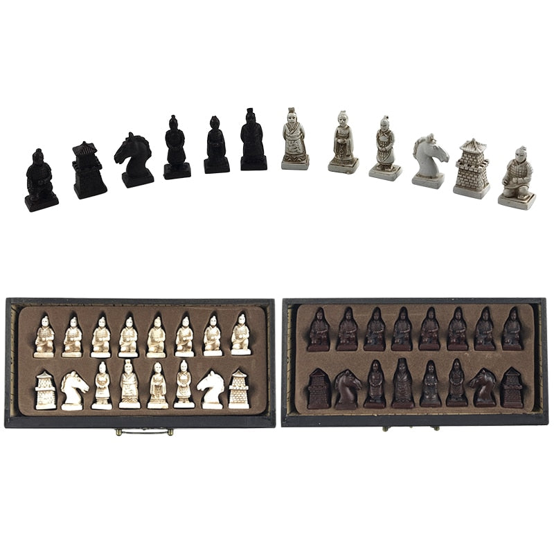 The Terracotta Vintage Chess Set