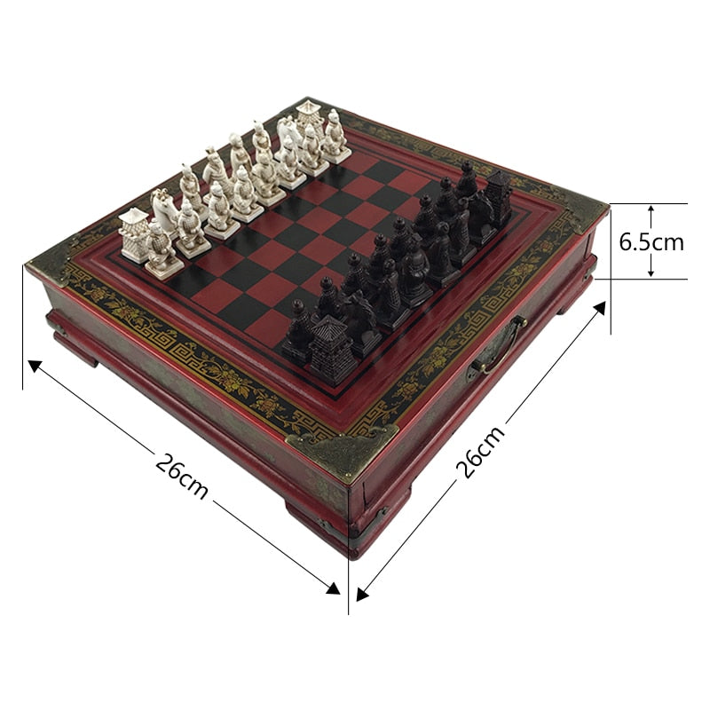 The Terracotta Vintage Chess Set