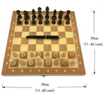 The Natural Pinewood Travel Chess Set