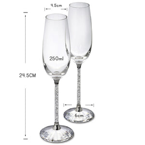 Glassware Range Rhinestone Champagne Flutes