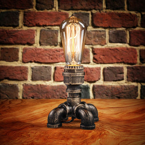 Rustic Iron Pipe Desklamp