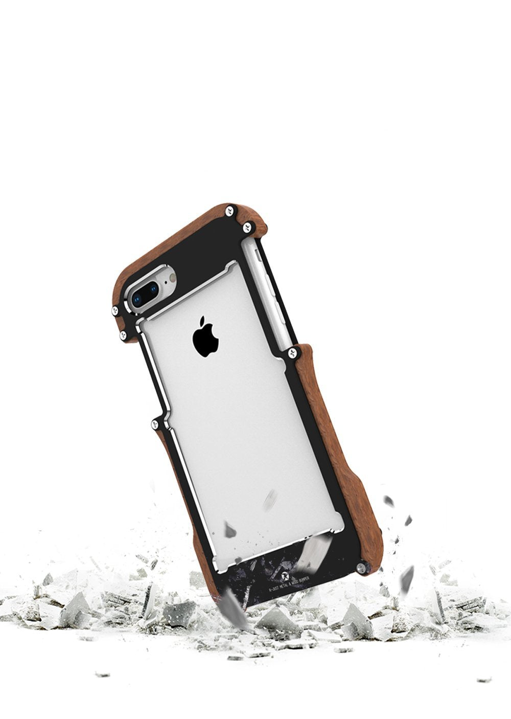 The Shell - Ultra Light-weight Metal Wood Bumper iPhone Case