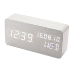 Wood Block Calendar Clock