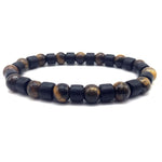 Tiger's Eye Stone Bead Bangle