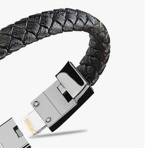 The Leather Micro USB Charging Bracelet