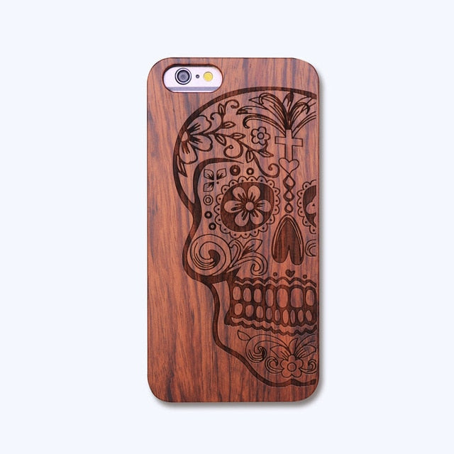 The Rosewood Carvings Iphone Case Sugar Skull