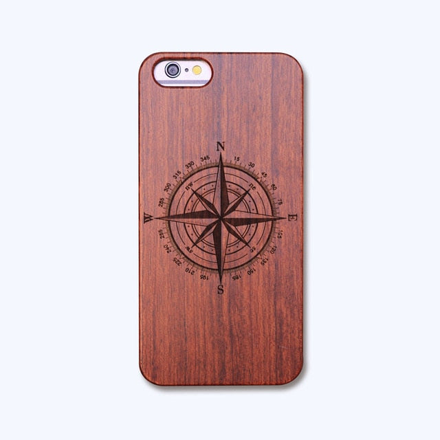 The Rosewood Carvings Iphone Case Small Compass