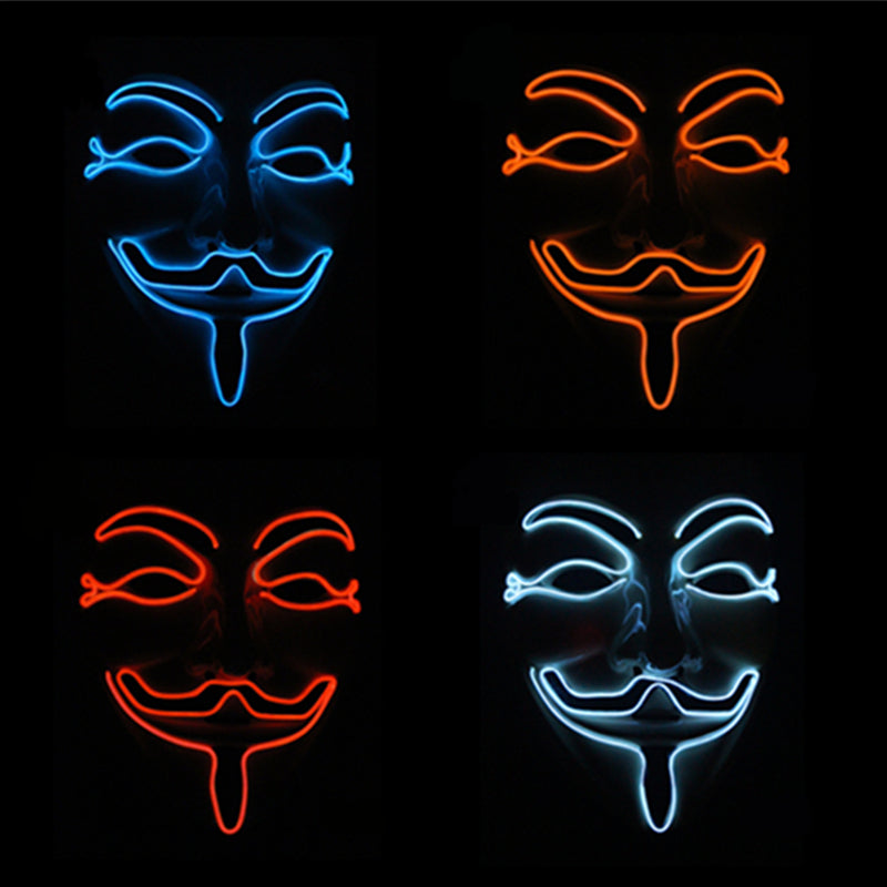 LED V for Vendetta Masks