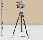 Iron Art Deco Tripod Floor Lamp