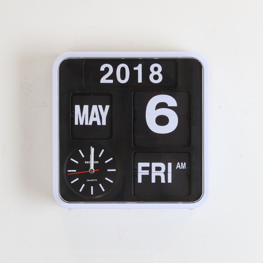 The Master Vintage Digital Flip Clock & Calendar