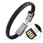 The Leather Micro USB Charging Bracelet