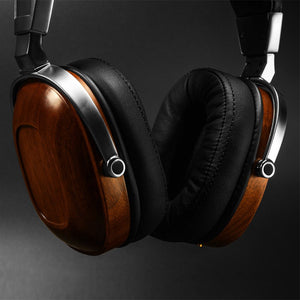 Premium Fidelity Wood Coated Over Ear Headphones