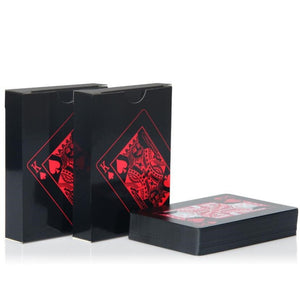 Waterproof PVC Black or Red Playing Cards