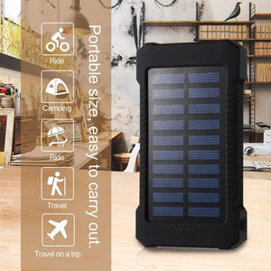 Tactical Grade 30,000mAh Waterproof Solar Power Bank